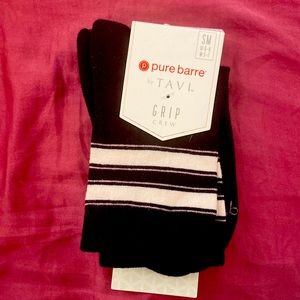 Pure Barre by Tavi grip crew socks